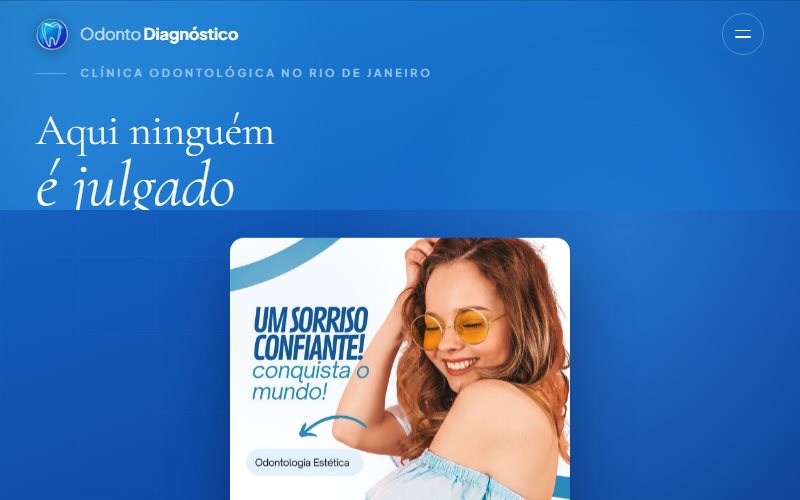 P&aacute;gina inicial do projeto Odonto Diagn&oacute;stico